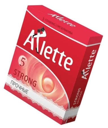 Презервативы Arlette Strong сверхпрочные, 19 см, Ø 5,2 см, 3 шт. (арт. 150458)