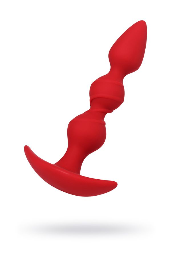 Анальная втулка ToDo by Toyfa Trio, силикон, красная, 16 см, Ø 3,3 см (арт. 357017)