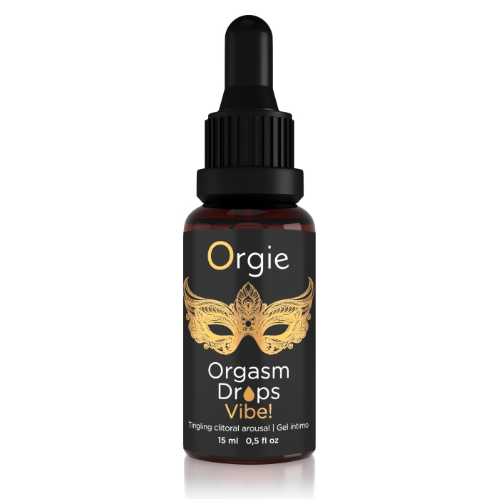 Возбуждающий съедобный гель для клитора Orgie Orgasm Drops Vibe!, 15 мл (арт. 51652)