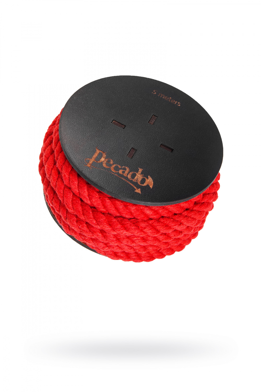 Веревка для шибари Pecado BDSM, на катушке, хлопок, красная, 5 м, Ø 8 мм (арт. 06313)