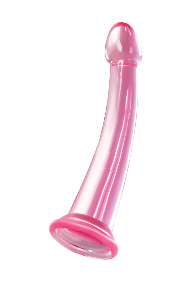 Нереалистичный фаллоимитатор Jelly Dildo L Toyfa Basic, TPE, розовый, 18.5 см, Ø 3,7 см (арт. 882027-3)