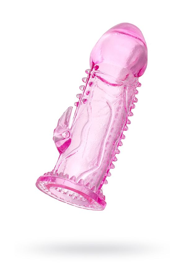 Насадка на пенис Toyfa, TPE, розовая, 13,5 см, Ø 3,8 см (арт. 818019-3)