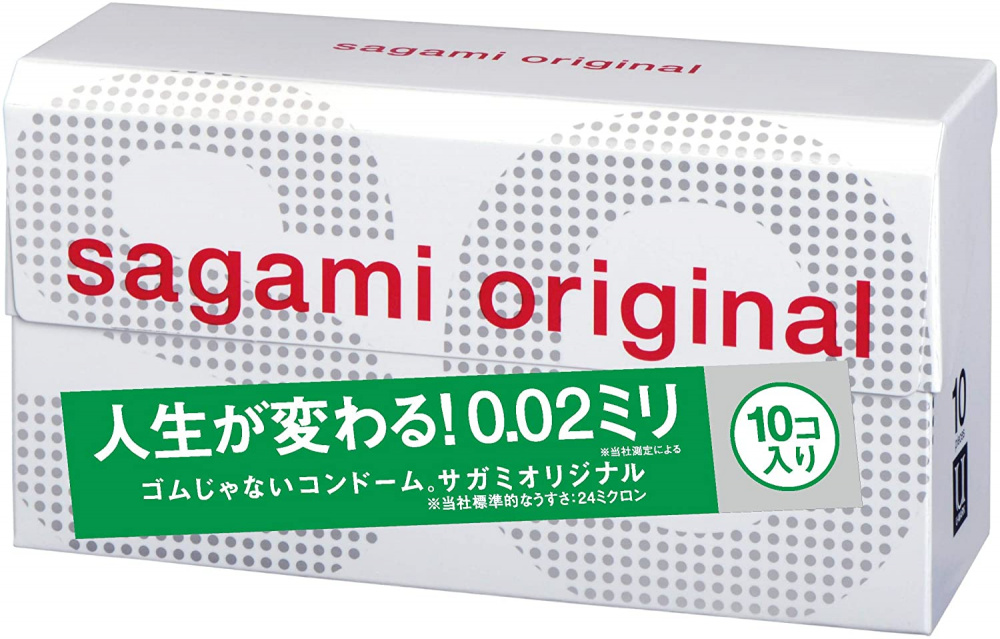 Презервативы Sagami, original 0.02, полиуретан, 19 см, 5,8 см, 10 шт (арт. 150492)