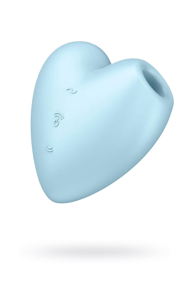 Вакуумно-волновой стимулятор с вибрацией Satisfyer Cutie Heart, голубой(арт. J2018-276-2)