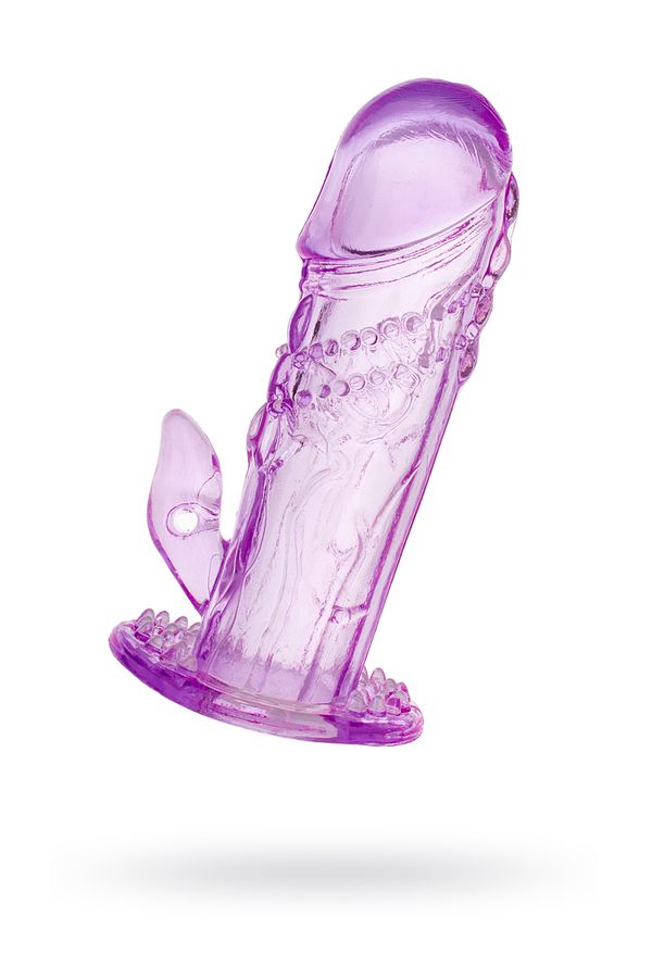 Насадка на пенис Toyfa, TPE, фиолетовая, 13 см, Ø 4 см (арт. 818016-4)