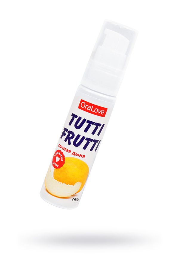Съедобная гель-смазка TUTTI-FRUTTI для орального секса со вкусом сочная дыня 30г (арт. 30013)