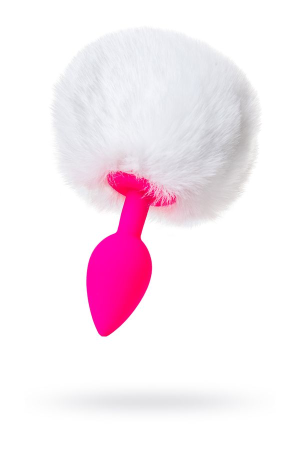 Анальная втулка с хвостом ToDo by Toyfa Sweet bunny, силикон, розовая, 13 см, Ø 2,8 см, 43 г (арт. 357015)