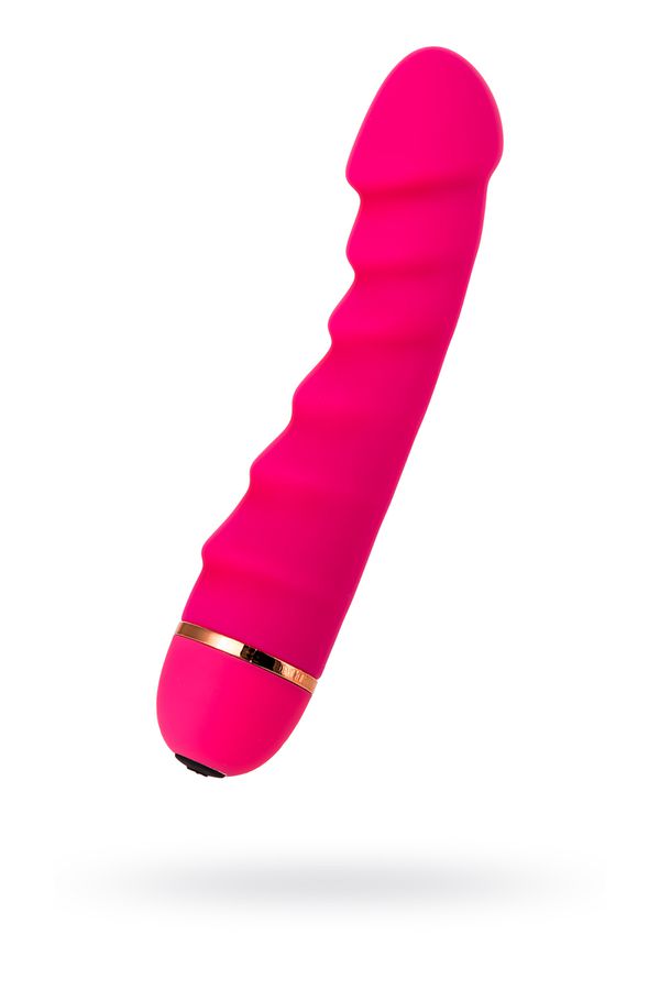 Вибратор Штучки-дрючки, силикон, розовый, 16 см, Ø 3,3 см (арт. 690401)