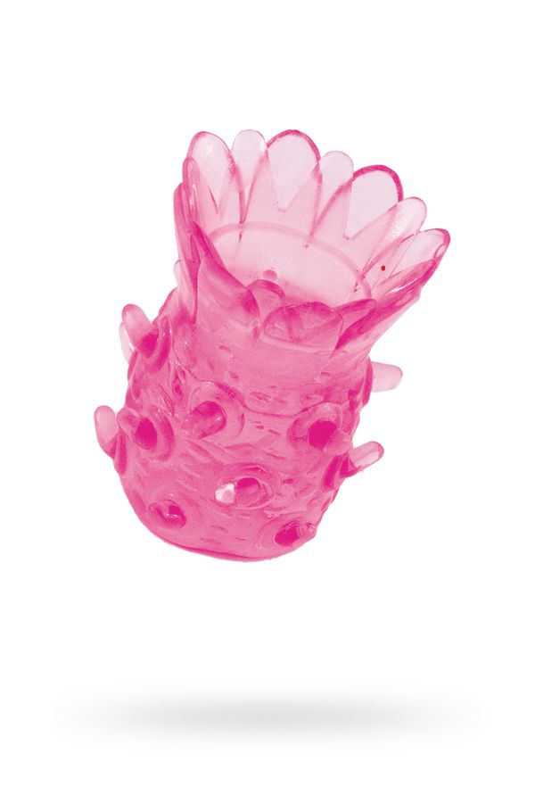 Насадка рельефная TOYFA, TPE, розовый, 5 см, Ø 3 см (арт. 888001)