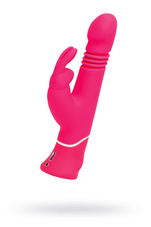 Вибратор Happy Rabbit Thrusting Realistic, розовый, 22,8 см, Ø5 см (арт. 71507)