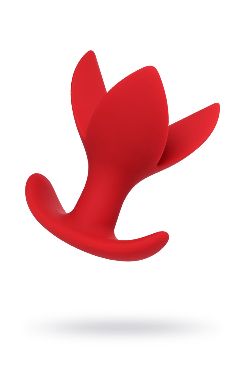 Расширяющая анальная втулка ToDo by Toyfa Flower, силикон, красная, 9 см, Ø 6 см (арт. 357008)