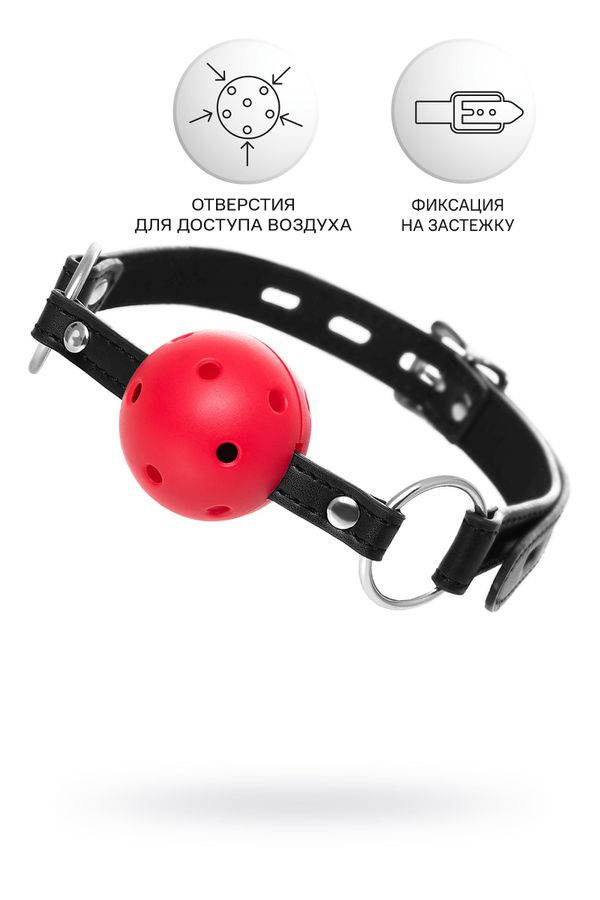 Кляп Anonymo by Toyfa #0303, ABS пластик, красный, 64 см(арт. 310303)
