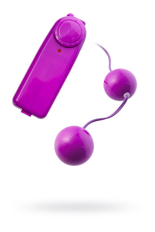 Вагинальные шарики с вибрацией TOYFA, ABS пластик, фиолетовый, 12,2 см (арт. 885007)