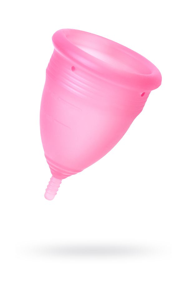 Менструальная чаша, силикон, розовая, L, 20 мл (арт. 351056)