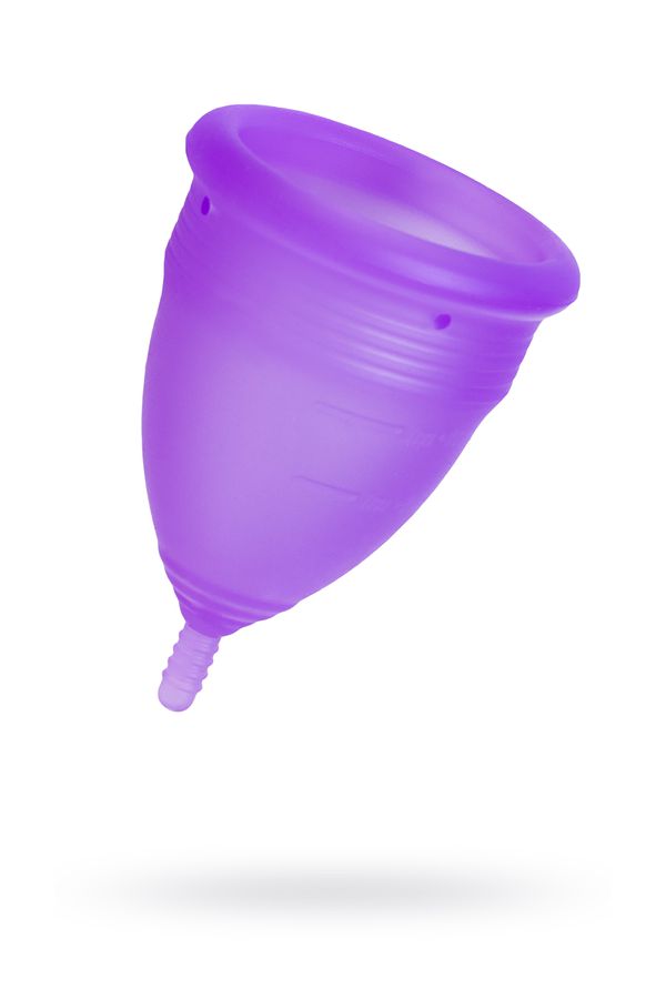 Менструальная чаша Штучки-Дрючки, силикон, фиолетовая, S (арт. 690050)