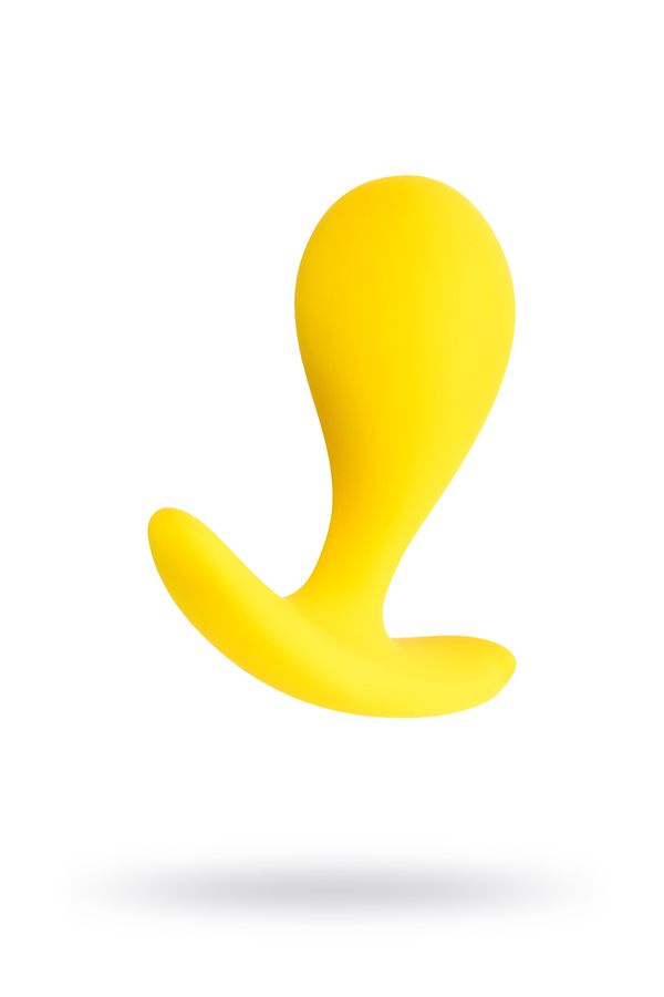 Анальная втулка ToDo by Toyfa Blob, силикон, желтая, 5,5 см, Ø 2,1 см (арт. 357019)