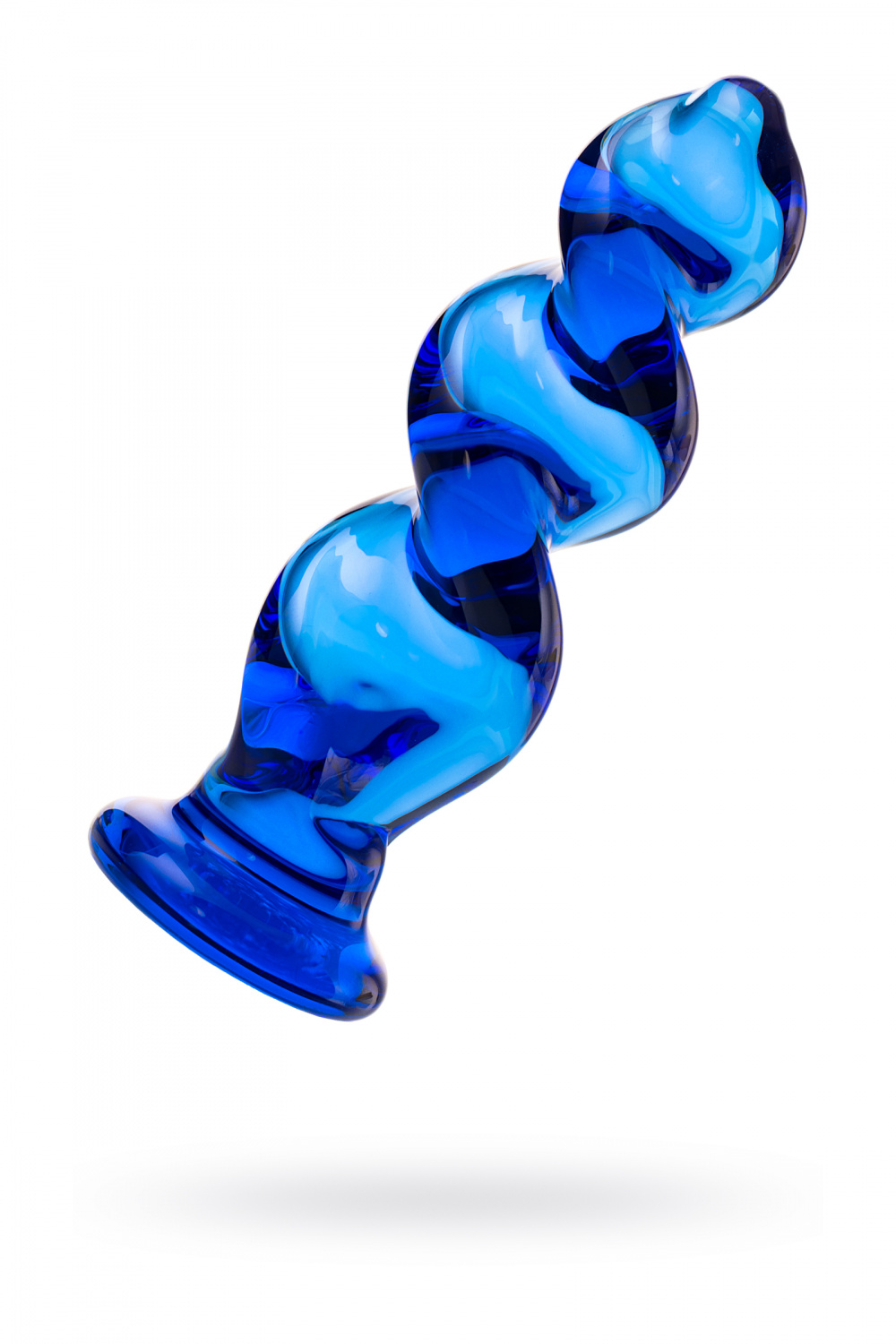 Анальная втулка Sexus Glass, стекло, синяя, 12 см, Ø 3,5 см (арт. 912125)