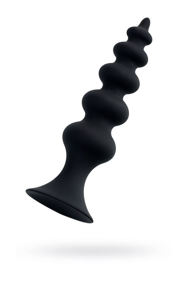 Анальная втулка POPO Pleasure by Toyfa Indi, водонепроницаемая, силикон, черная, 11,5 см, Ø 2,9 см (арт. 731425)