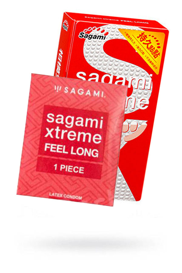 Презервативы Sagami Xtreme Feel Long, ультрапрочные, латекс, 19 см, 5,3 см
