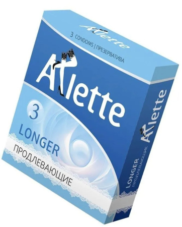 Презервативы Arlette Longer продлевающие, 19 см, Ø 5,2 см, 3 шт. (арт. 150456)