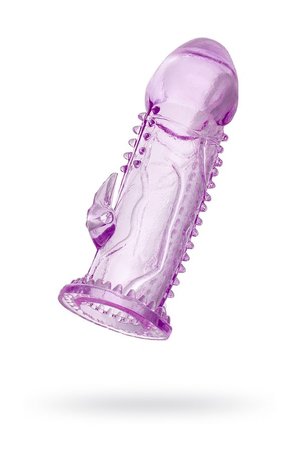 Насадка на пенис Toyfa, TPE, фиолетовая, 13,5 см, Ø 3,8 см (арт. 818019-4)