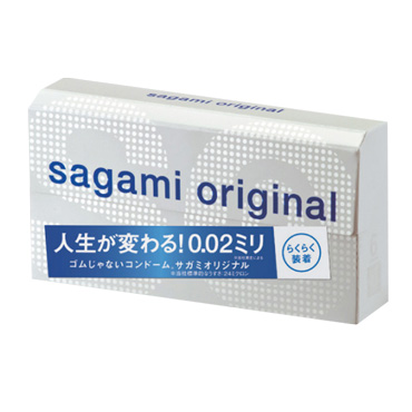 Презервативы Sagami, original 0.02 Quick, с лентой для быстрого надевания, полиуретан, ультратонкие, гладкие, 17 см, 5,5 см, 6 шт. (арт. 143143)
