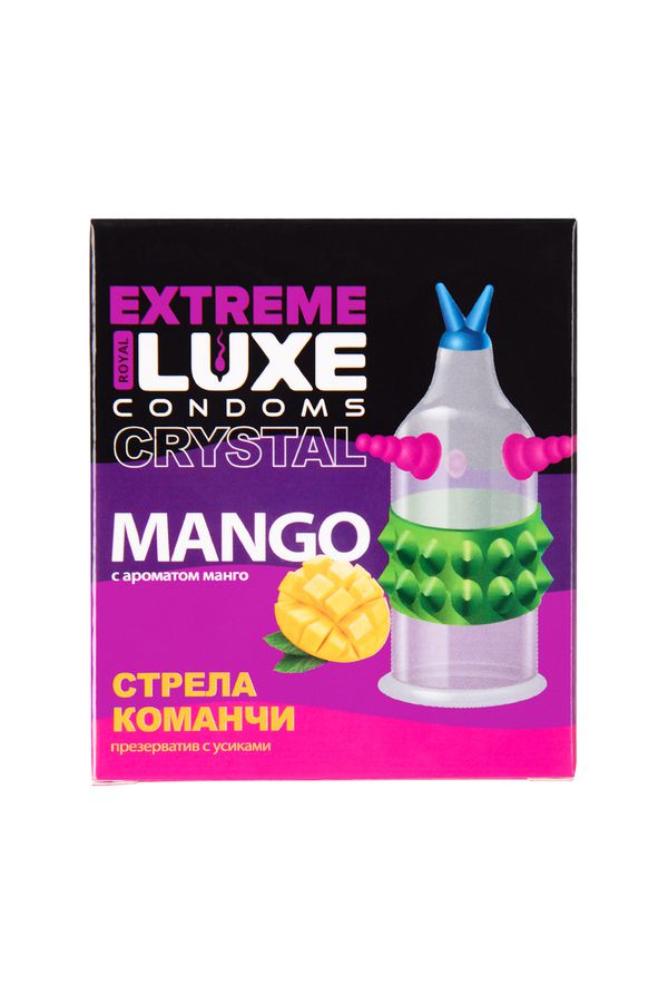 Презервативы Luxe, extreme, «Стрела команчи», манго, 18 см, 5,2 см, 1 шт. (арт. 749/1)