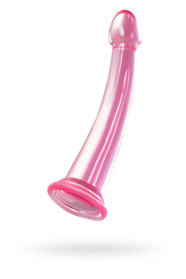 Нереалистичный фаллоимитатор Jelly Dildo Toyfa Basic, TPE, розовый