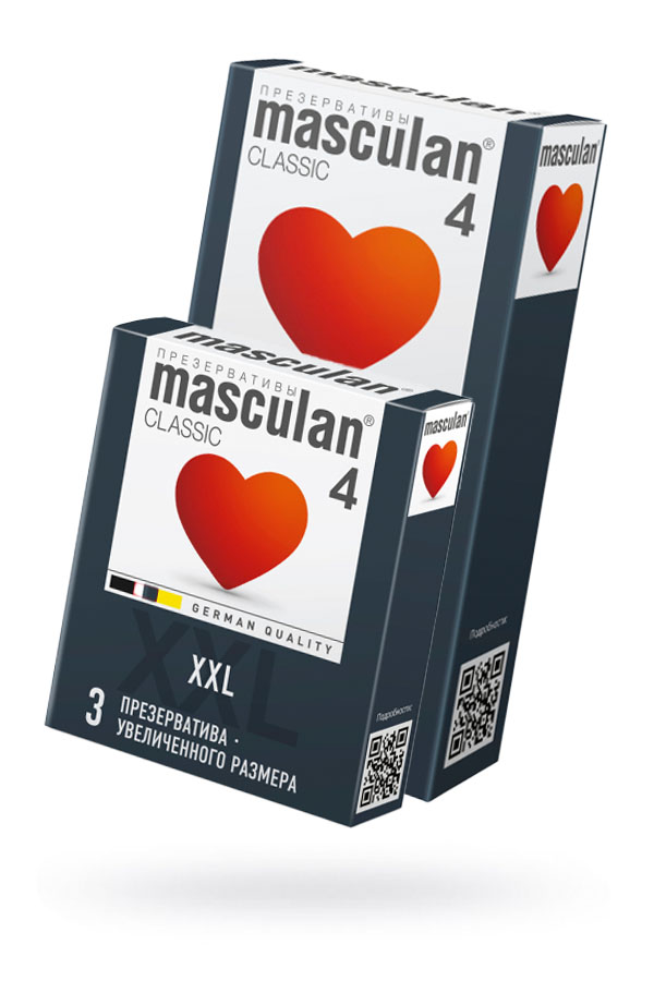 Презервативы Masculan, classic 4, увеличенного размера, 20 см, Ø 5,4 см (XXL)