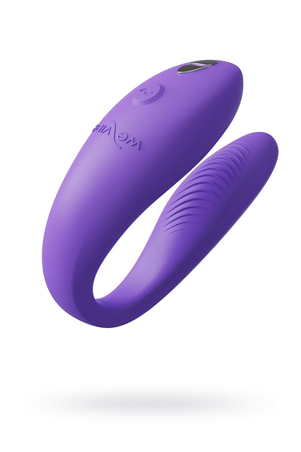 Вибратор для пар We-Vibe Sync Go, светло-фиолетовый, 7,5 см, Ø 3,1 см, кейс в подарок (арт. SNSY5SG4)