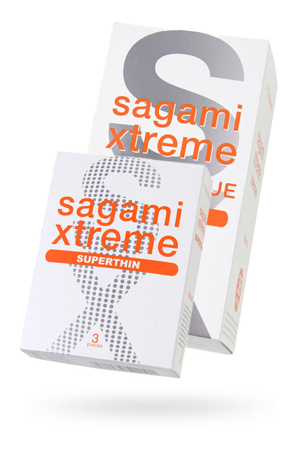 Презервативы Sagami, xtreme, 0.04, латекс, 19 см, 5,2 см
