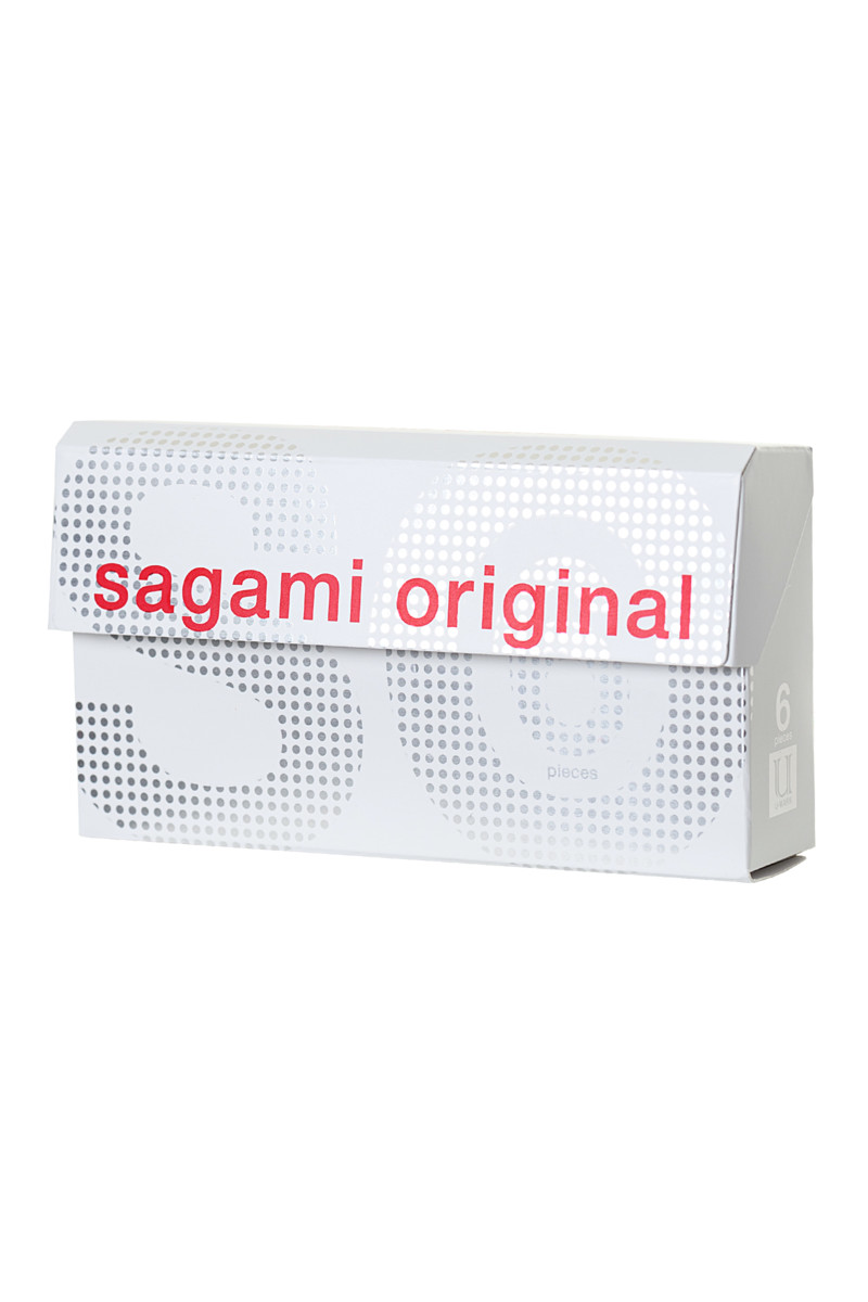 Презервативы Sagami, original 0.02, полиуретан, 19 см, 5,8 см, 6 шт (арт. 143142)