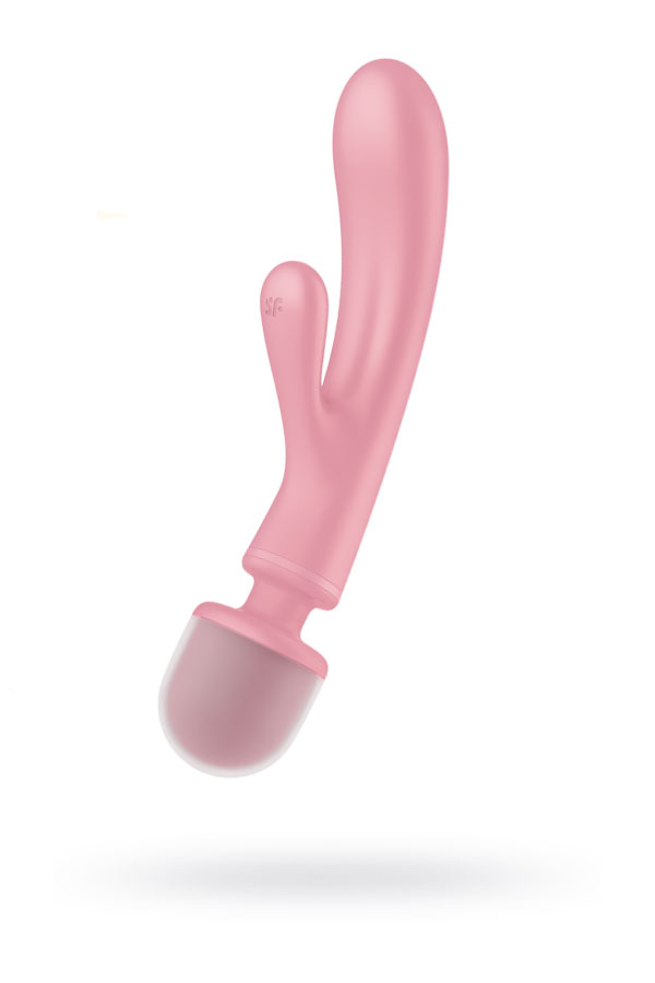 Вибратор-ванд 2 в 1 Satisfyer Triple Lover, розовый, 23,7 см (арт. 4018218)