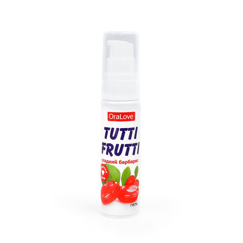 Съедобная гель-смазка TUTTI-FRUTTI для орального секса со вкусом сладкого барбариса, 30 г (арт. LB-30017)