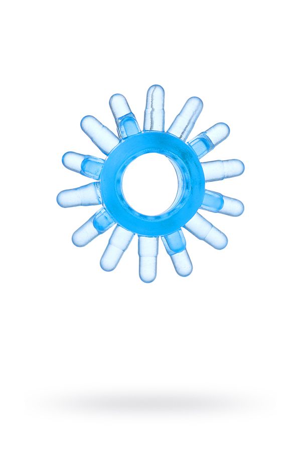 Эрекционное кольцо Toyfa, TPE, синий, Ø 3,5 см (арт. 818003-6)