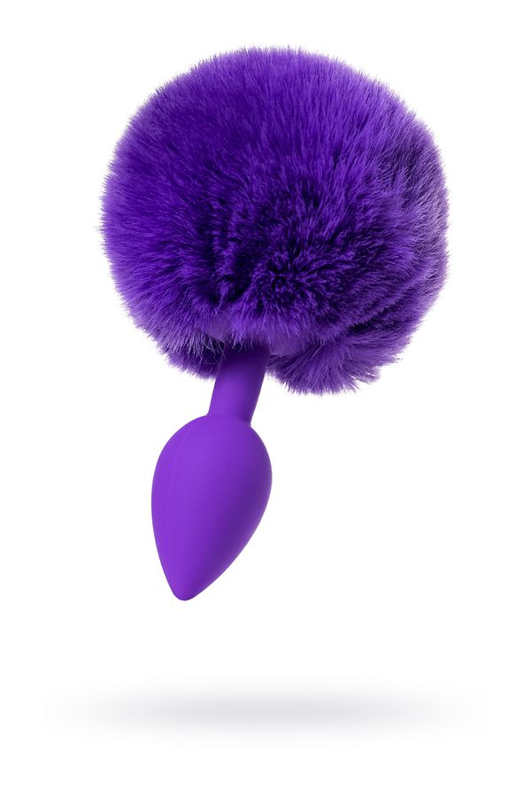 Анальная втулка с хвостом ToDo by Toyfa Sweet bunny, силикон, фиолетовый, 13 см, Ø 2,8 см, 42 г (арт. 357014)
