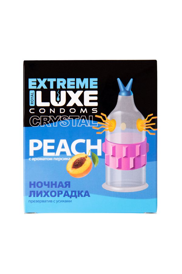 Презервативы Luxe, extreme, «Ночная лихорадка», персик, 18 см, 5,2 см, 1 шт. (арт. 748/1)