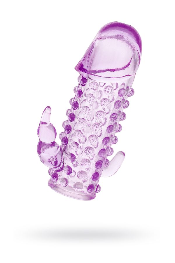 Насадка на пенис Toyfa, TPE, фиолетовая, 13 см, Ø 4,2 см (арт. 818018-4)