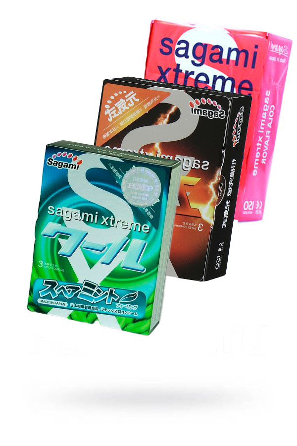 Презервативы Sagami Xtreme с ароматом, латекс, 19 см, 5,2 см