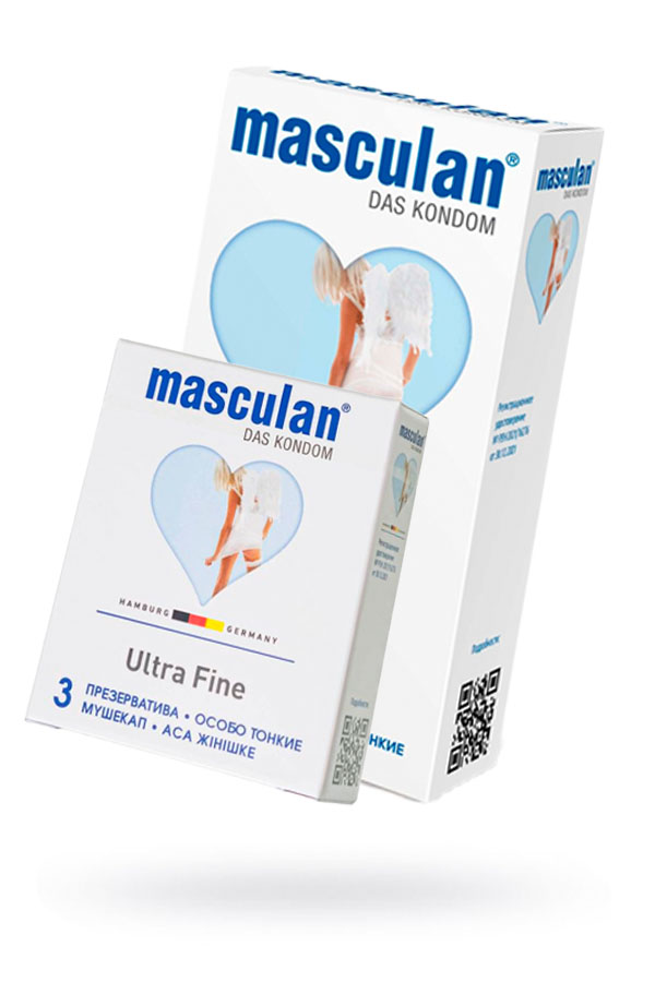 Презервативы Masculan, ultra 2, особо тонкие, 19 см, Ø 5,3 см (Ultra Fine)