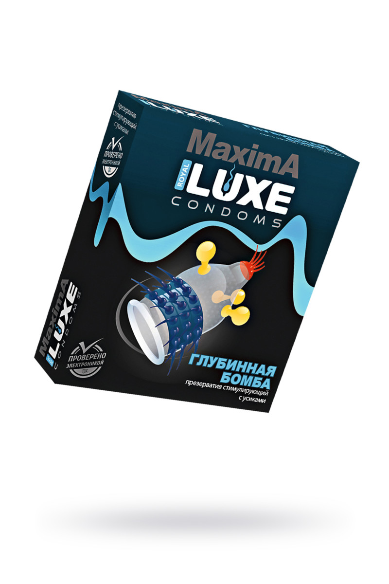 Презервативы Luxe, maxima, «Глубинная бомба», 18 см, 5,2 см, 1 шт (616/1)