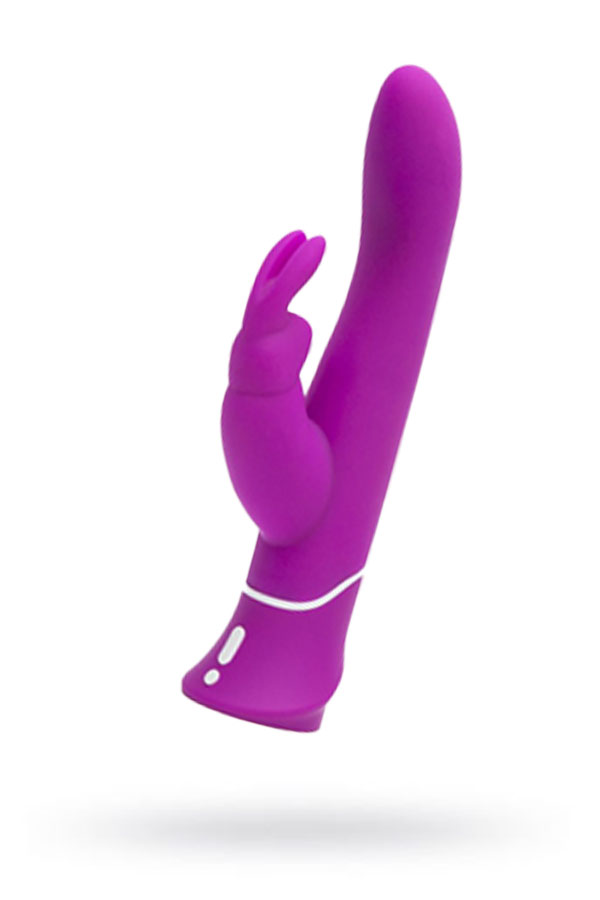 Вибратор с клиторальным стимулятором Happy Rabbit Curve Power Motion, фиолетовый, 24,2 см, Ø 4 см (арт. 79369)