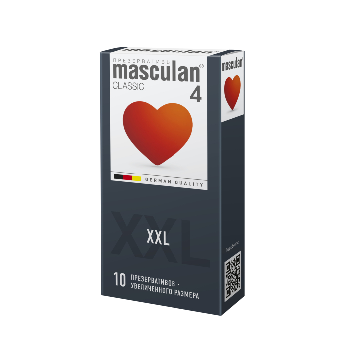 Презервативы Masculan, classic 4, XXL, увеличенного размера, 20 см, 5,4 см, 10 шт (арт. 307, 11688)