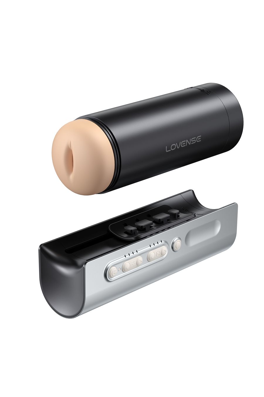 Вибромастурбатор нереалистичный LOVENSE Solace PRO, черный, 23,1 см (арт. LE-46)