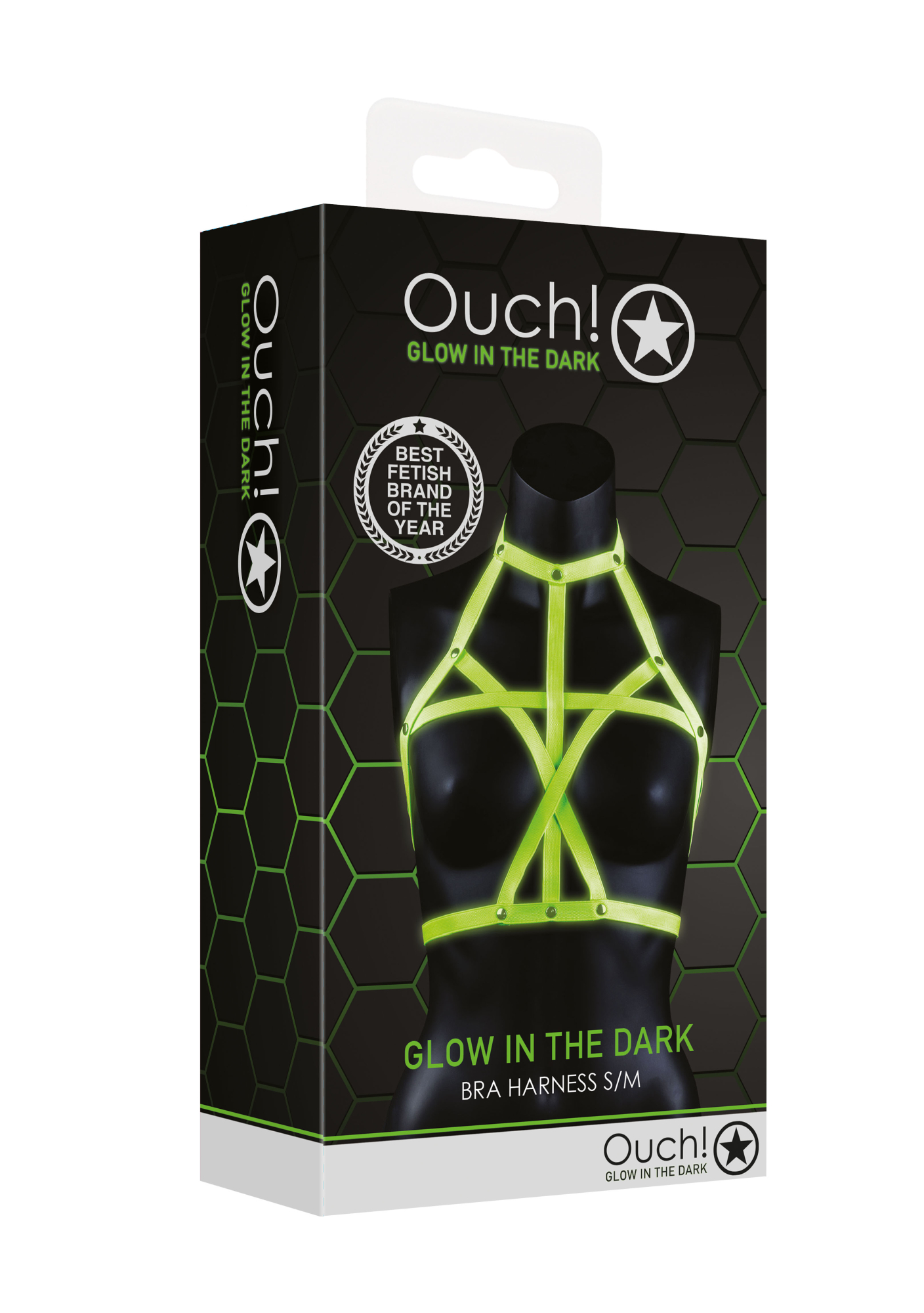 Портупея Bra Harness - Glow in the Dark (S/M)