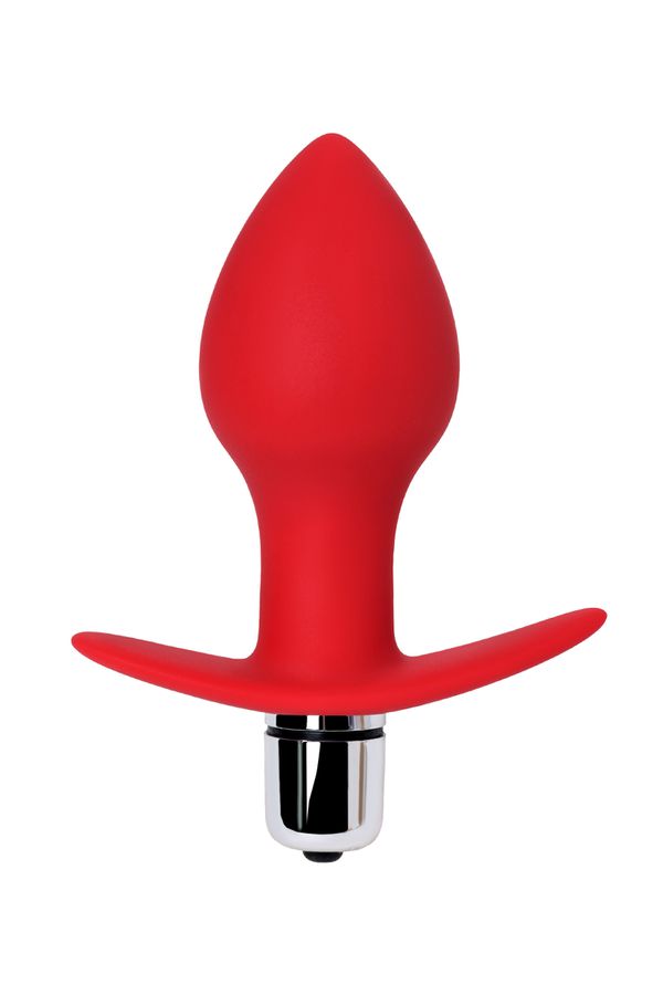 Анальная вибровтулка ToDo by Toyfa Glam, силикон, красная, 9,7 см, Ø 4 см (арт. 358002)