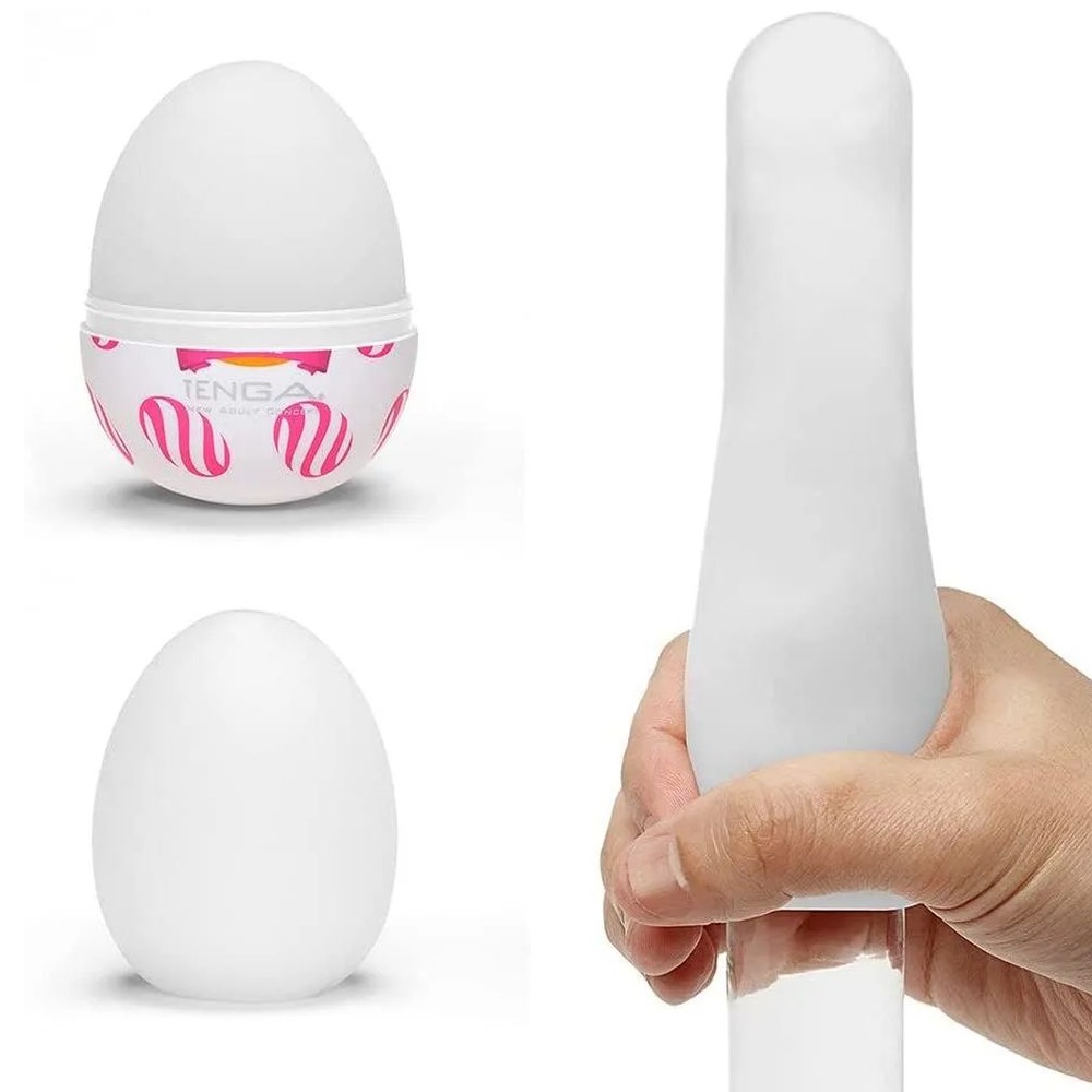 Мастурбатор-яйцо Тэнга Вандер Кёрл (Tenga Wonder Curl) (арт. EGG-W05)