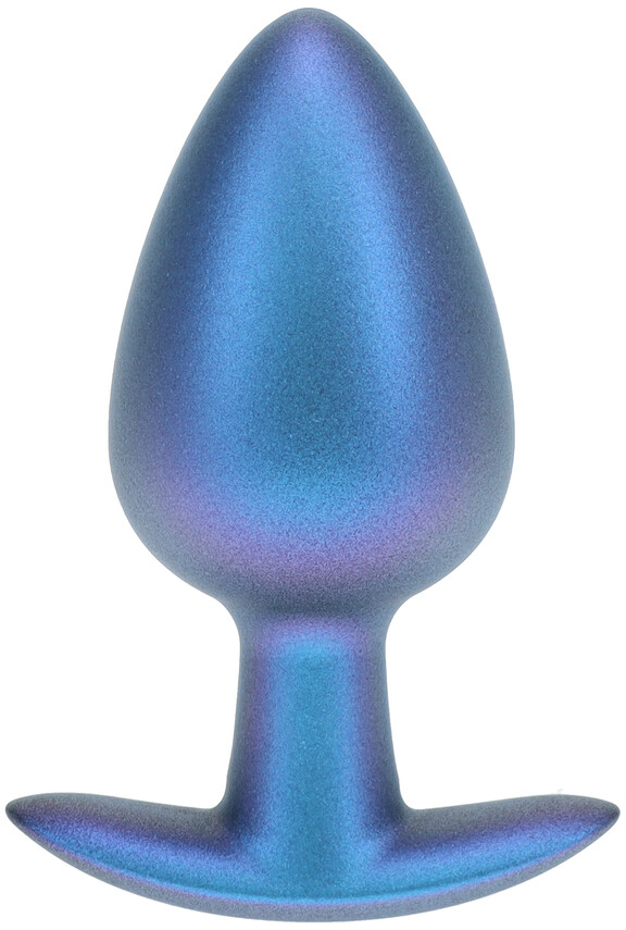 Анальная пробка из силикона L - Metallic Blu