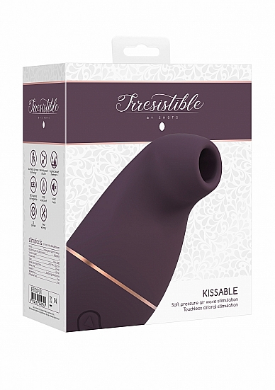 Вакуумно-волновой стимулятор Irresistible Kissable, фиолетовый