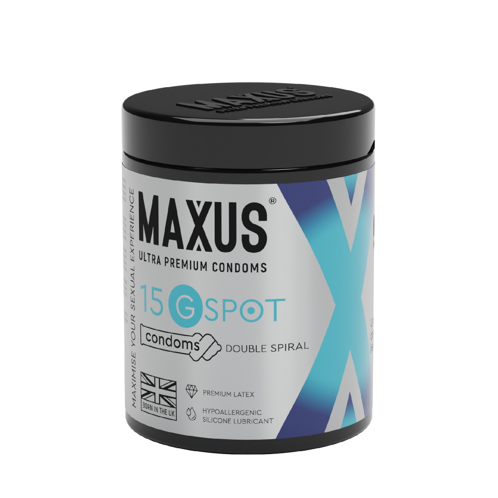 Презервативы Maxus G Spot, латекс, 18 см, Ø 5,4, 15 шт, кейс в подарок (арт. 0901-057)